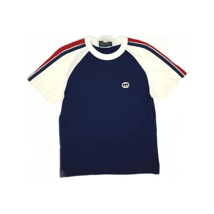 Gucci Gucci SS23 Logo Striped Short Sleeve T-Shirt Size US L / EU 52-54 / 3 - 2 Thumbnail
