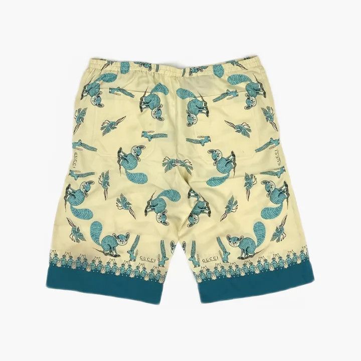 Gucci Gucci x Freya Hartas Printed Silk Shorts Size US 44 / EU 60 - 3 Thumbnail