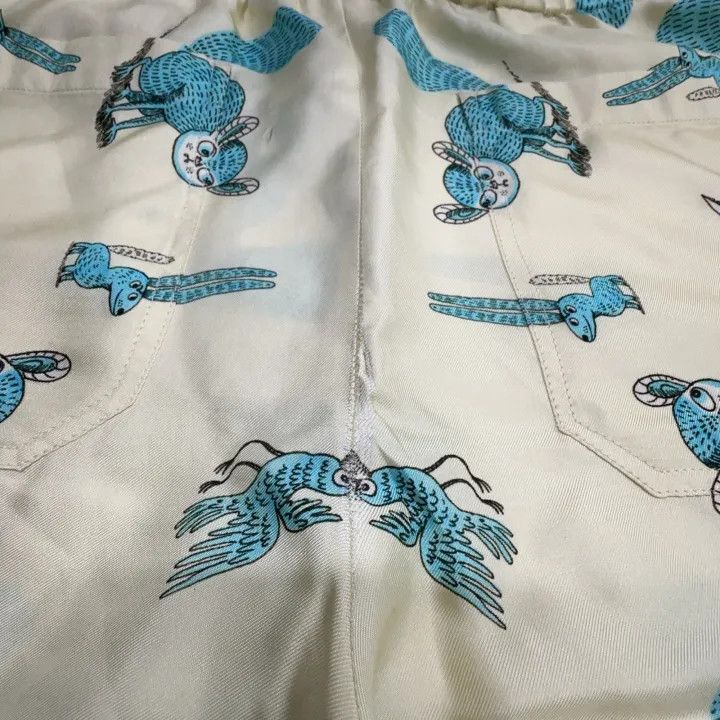 Gucci Gucci x Freya Hartas Printed Silk Shorts Size US 44 / EU 60 - 8 Thumbnail