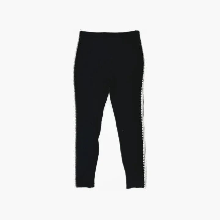 Gucci Gucci Black Track Pants with Rhinestone Stripes Size US 27 - 3 Thumbnail