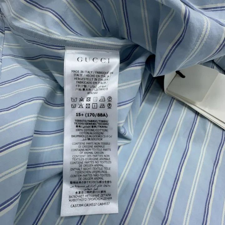 Gucci Gucci Long Sleeve Striped Shirt Size US XL / EU 56 / 4 - 3 Thumbnail