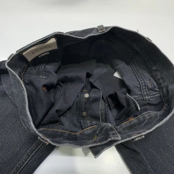 Gucci Gucci Black Tapered Denim Pants for Men Size US 32 / EU 48 - 7 Thumbnail