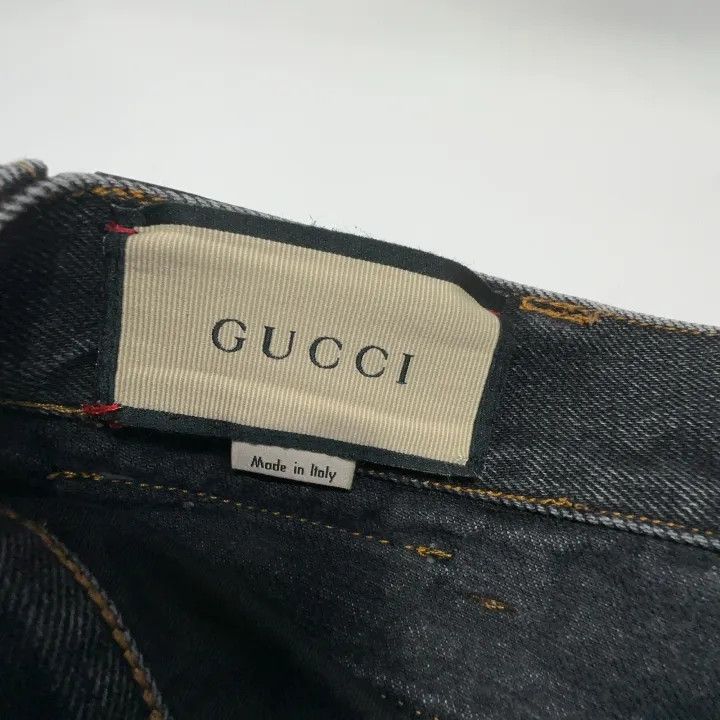 Gucci Gucci Black Tapered Denim Pants for Men Size US 32 / EU 48 - 4 Thumbnail