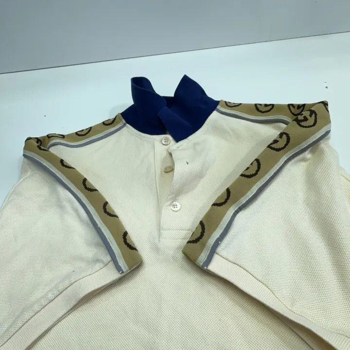Gucci Gucci Logo Pattern Short Sleeve Polo Shirt Size US XXL / EU 58 / 5 - 8 Thumbnail