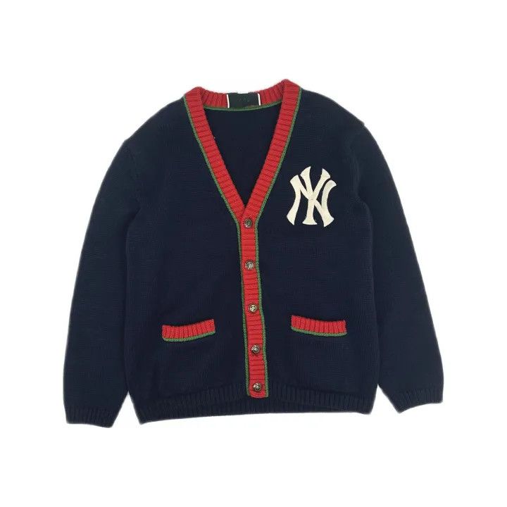 Gucci Gucci MLB Patch V-Neck Knit Cardigan Size US M / EU 48-50 / 2 - 2 Thumbnail