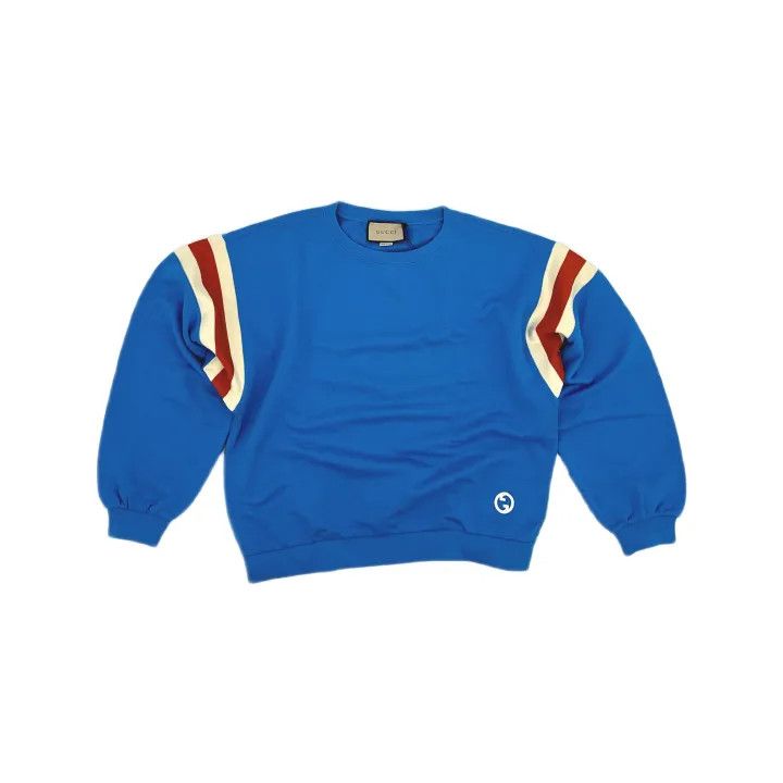 Gucci Gucci SS23 Blue Striped Long Sleeve Sweatshirt Size US S / EU 44-46 / 1 - 2 Thumbnail