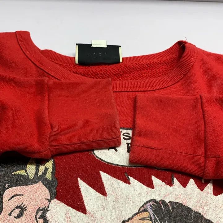 Gucci Gucci Cartoon Graphic Long Sleeve Sweatshirt Size US XS / EU 42 / 0 - 8 Thumbnail