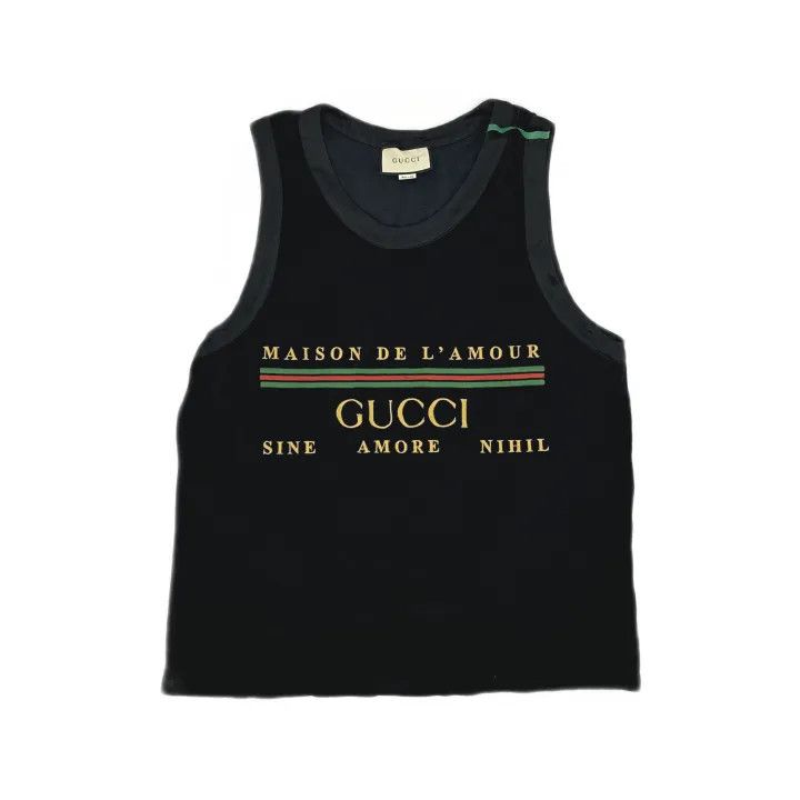 Gucci Gucci Maison De L'Amour Sleeveless T-Shirt Size US L / EU 52-54 / 3 - 2 Thumbnail