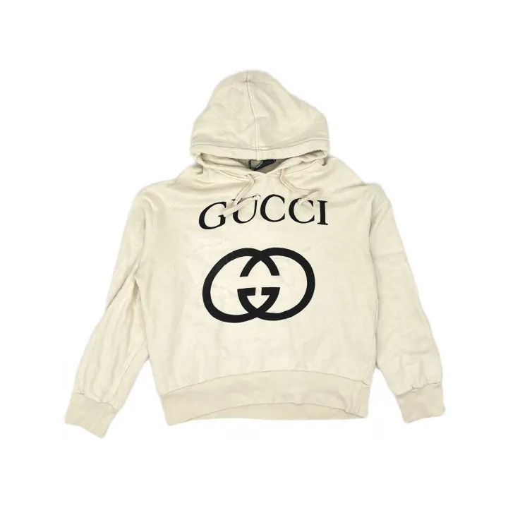 Gucci Gucci Logo Print Hoodie for Men Size US M / EU 48-50 / 2 - 2 Thumbnail