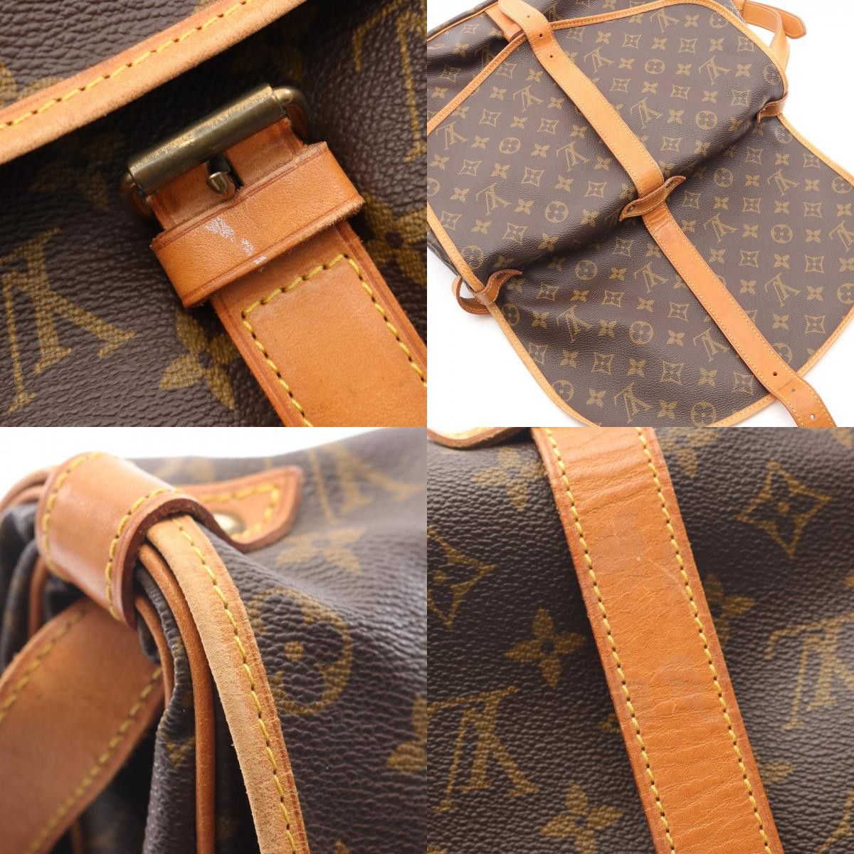 Louis Vuitton Louis Vuitton Louis Vuitton Saumur 35 Monogram Shoulder Bag Canvas Shoulder Bag M42254 DUTY FREE for USA Size ONE SIZE - 9 Thumbnail