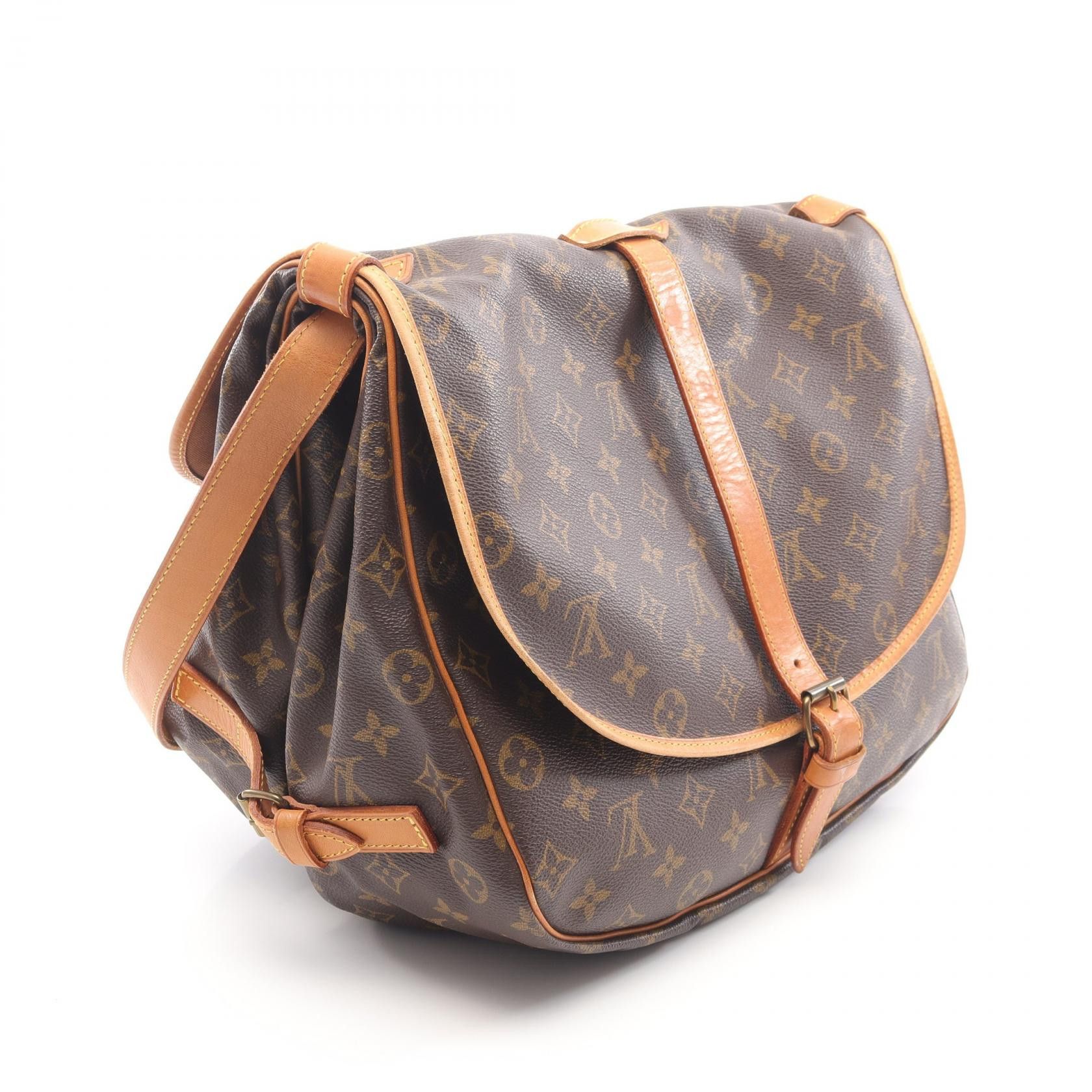 Louis Vuitton Louis Vuitton Louis Vuitton Saumur 35 Monogram Shoulder Bag Canvas Shoulder Bag M42254 DUTY FREE for USA Size ONE SIZE - 2 Thumbnail