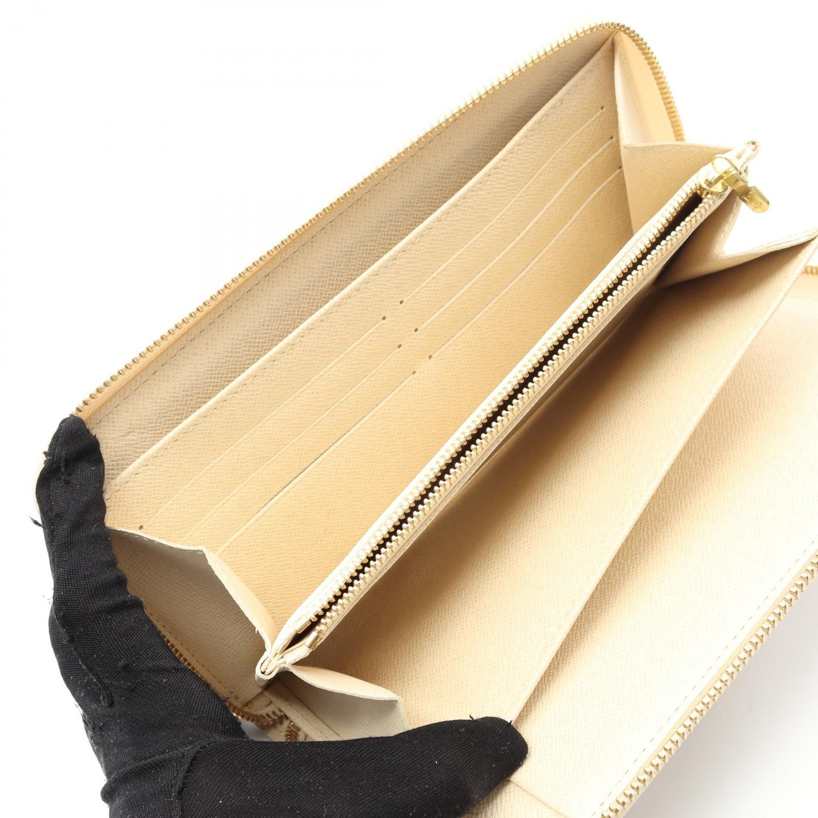 Louis Vuitton Louis Vuitton Louis Vuitton Zippy Organizer Damier Azur Long Wallet Canvas Long Wallet N60012 Size ONE SIZE - 3 Thumbnail