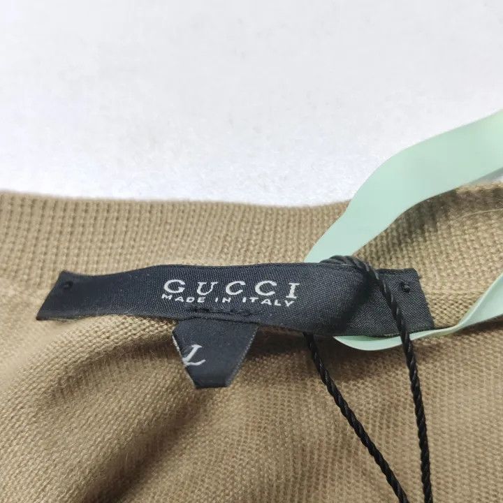 Gucci Gucci Brown Long Sleeve Knit Top Size US L / EU 52-54 / 3 - 4 Thumbnail