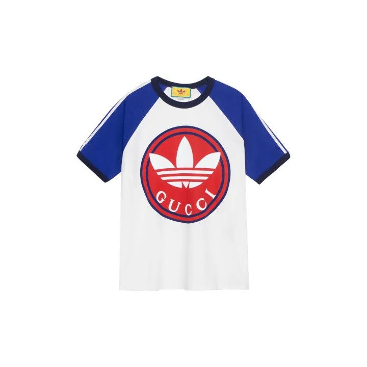 Gucci Gucci x Adidas Logo Cotton Tee Size US L / EU 52-54 / 3 - 2 Thumbnail