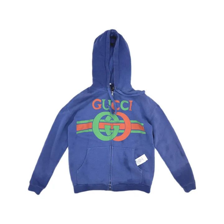 Gucci Gucci SS23 Striped Letter Print Zip Hoodie Size US XS / EU 42 / 0 - 2 Thumbnail