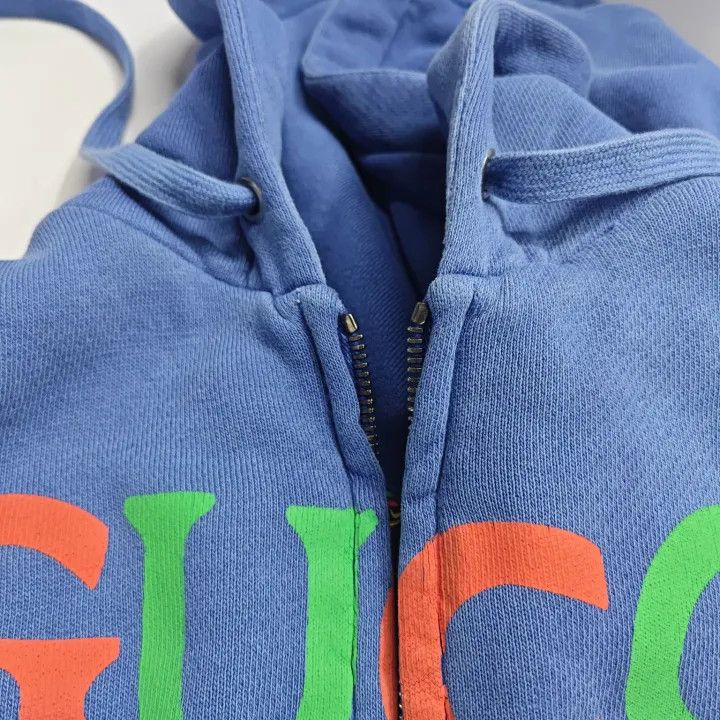 Gucci Gucci SS23 Striped Letter Print Zip Hoodie Size US XS / EU 42 / 0 - 10 Thumbnail