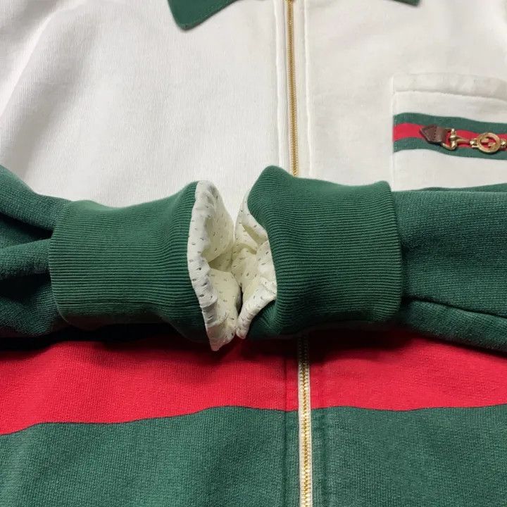 Gucci GUCCI Color Block Zip Long Sleeve Jacket Size US XS / EU 42 / 0 - 11 Thumbnail