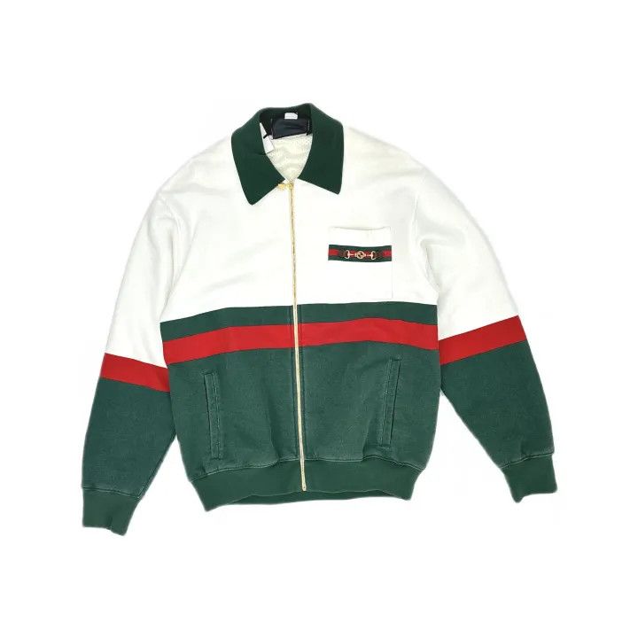Gucci GUCCI Color Block Zip Long Sleeve Jacket Size US XS / EU 42 / 0 - 2 Thumbnail