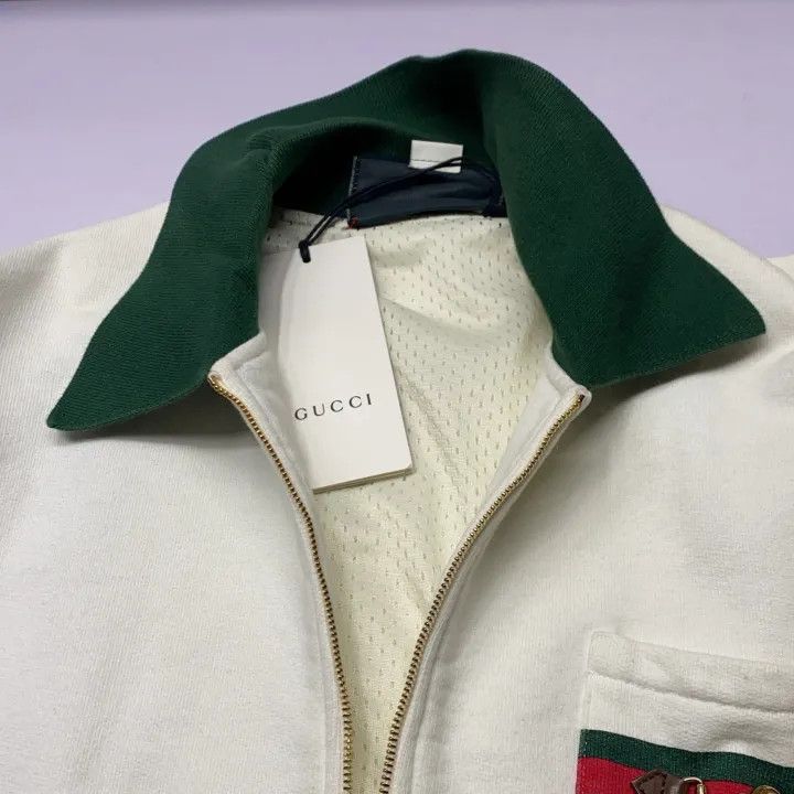 Gucci GUCCI Color Block Zip Long Sleeve Jacket Size US XS / EU 42 / 0 - 9 Thumbnail