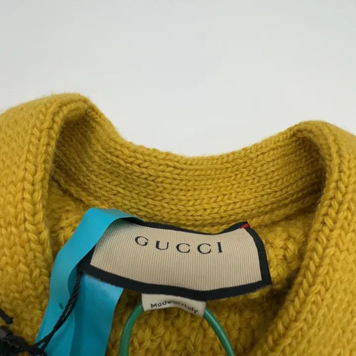 Gucci Gucci Yellow Sweater with Detachable Sleeves Size US M / EU 48-50 / 2 - 2 Thumbnail