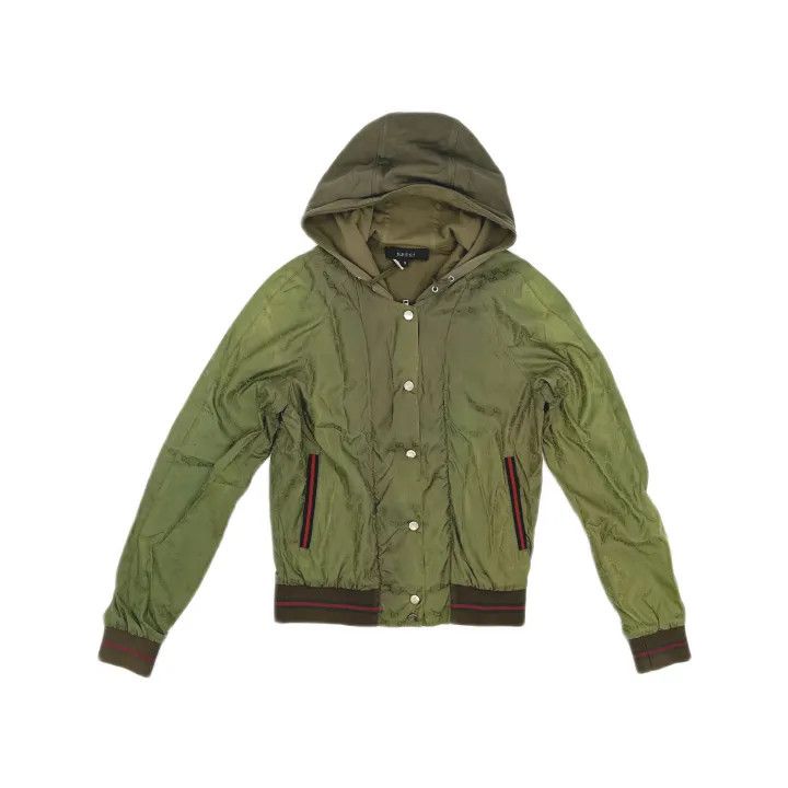 Gucci Gucci Stylish Hooded Jacket in Olive Green Size US S / EU 44-46 / 1 - 2 Thumbnail