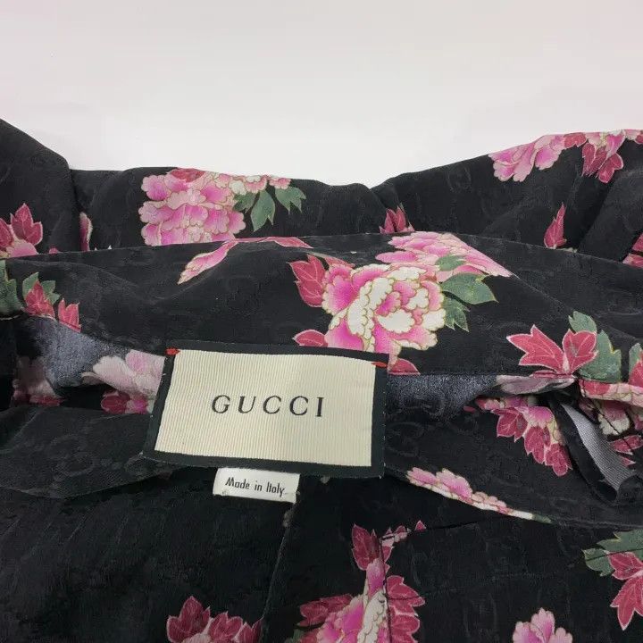 Gucci Gucci Floral Print Silk Bowling Shirt Size US L / EU 52-54 / 3 - 4 Thumbnail