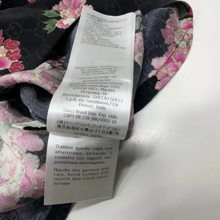 Gucci Gucci Floral Print Silk Bowling Shirt Size US L / EU 52-54 / 3 - 6 Thumbnail