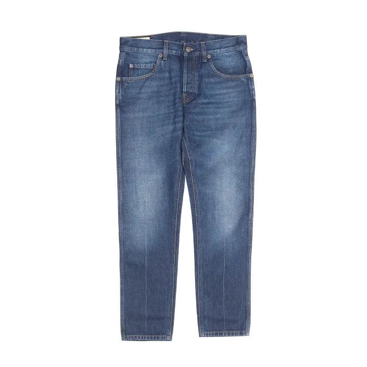 Gucci GUCCI SS22 Blue Straight-Leg Denim Jeans Size US 30 / EU 46 - 2 Thumbnail