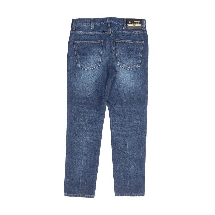 Gucci GUCCI SS22 Blue Straight-Leg Denim Jeans Size US 30 / EU 46 - 3 Thumbnail