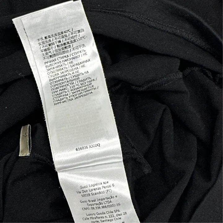 Gucci Gucci Original Oversized Black Logo T-shirt Size US XL / EU 56 / 4 - 4 Thumbnail