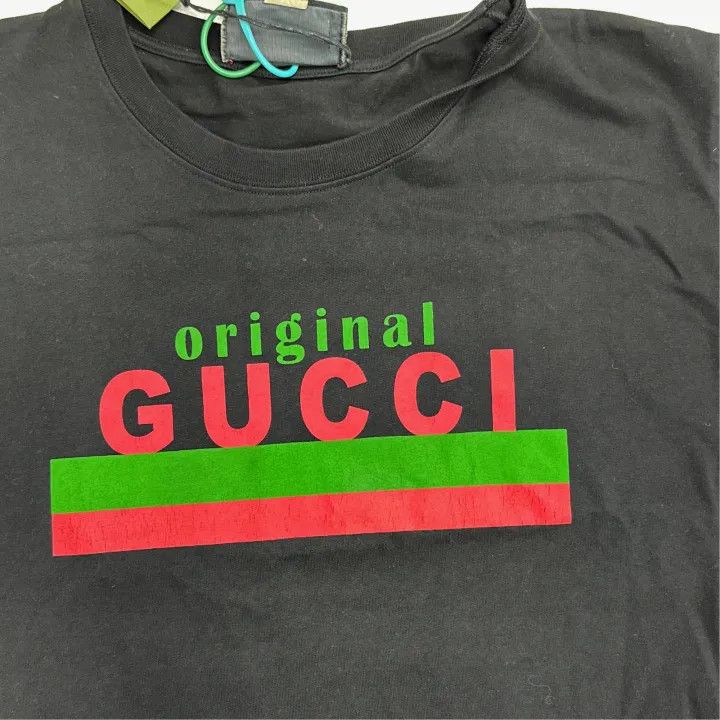 Gucci Gucci Original Oversized Black Logo T-shirt Size US XL / EU 56 / 4 - 5 Thumbnail