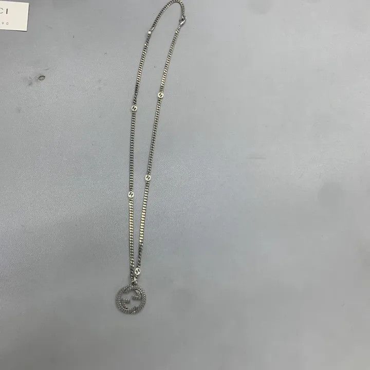 Gucci Gucci Double G Series Silver Necklace Size ONE SIZE - 2 Thumbnail