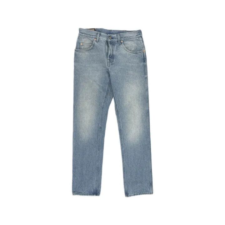 Gucci Gucci Blue Striped Zipper Pocket Denim Pants Size US 32 / EU 48 - 2 Thumbnail