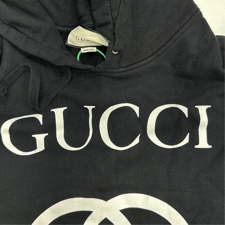 Gucci Gucci Logo Hoodie for Men in Black Size US XL / EU 56 / 4 - 5 Thumbnail