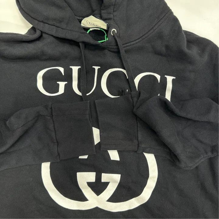 Gucci Gucci Logo Hoodie for Men in Black Size US XL / EU 56 / 4 - 6 Thumbnail
