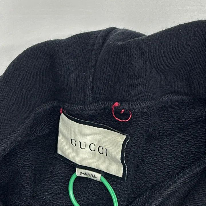 Gucci Gucci Logo Hoodie for Men in Black Size US XL / EU 56 / 4 - 2 Thumbnail