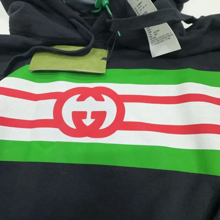 Gucci Gucci Black Double G Print Hoodie Size US M / EU 48-50 / 2 - 7 Thumbnail