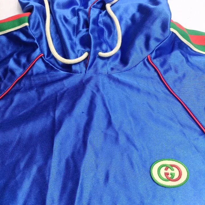 Gucci Gucci Logo Embroidered Hooded Sweatshirt Size US XS / EU 42 / 0 - 7 Thumbnail