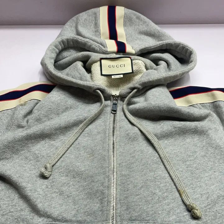 Gucci Gucci Striped Zip-Up Hoodie for Unisex Size US XS / EU 42 / 0 - 10 Thumbnail