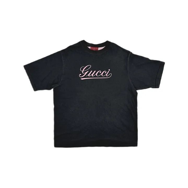 Gucci Gucci Black Logo Short Sleeve T-Shirt Size US XL / EU 56 / 4 - 2 Thumbnail