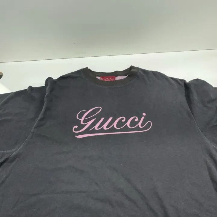 Gucci Gucci Black Logo Short Sleeve T-Shirt Size US XL / EU 56 / 4 - 8 Thumbnail