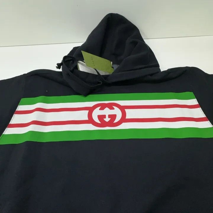 Gucci Gucci Logo Hoodie with Stripes Size US S / EU 44-46 / 1 - 10 Thumbnail