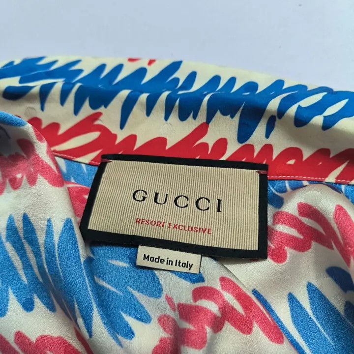 Gucci GUCCI SS23 Pattern Print Short Sleeve Shirt Size US L / EU 52-54 / 3 - 5 Thumbnail