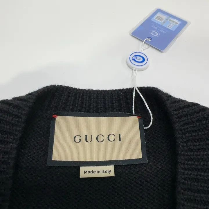 Gucci Gucci SS21 Black Bee Embroidered Sweater Size US XL / EU 56 / 4 - 6 Thumbnail