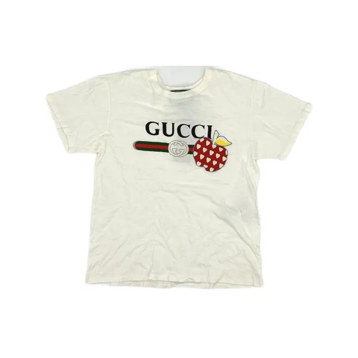 Gucci Gucci FW21 Apple Pattern Short Sleeve T-Shirt Size US M / EU 48-50 / 2 - 2 Thumbnail