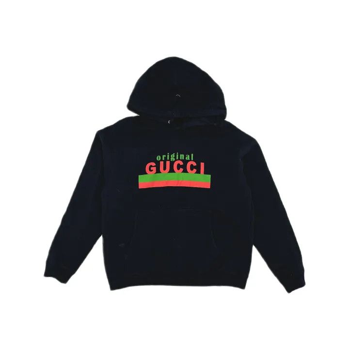 Gucci Gucci Logo Graphic Black Hoodie Size US L / EU 52-54 / 3 - 2 Thumbnail