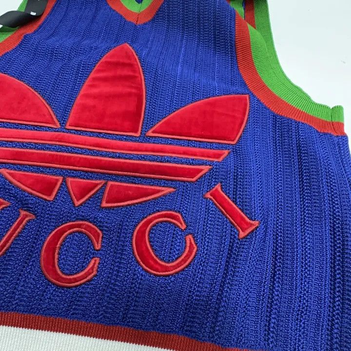 Gucci Gucci x Adidas Blue Logo Vest Size US S / EU 44-46 / 1 - 5 Thumbnail
