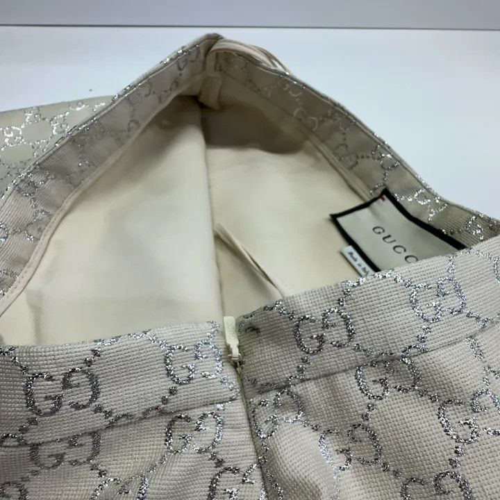 Gucci Gucci FW21 GG Mini Satin Skirt in Yellow Size US 38 / EU 54 - 8 Thumbnail