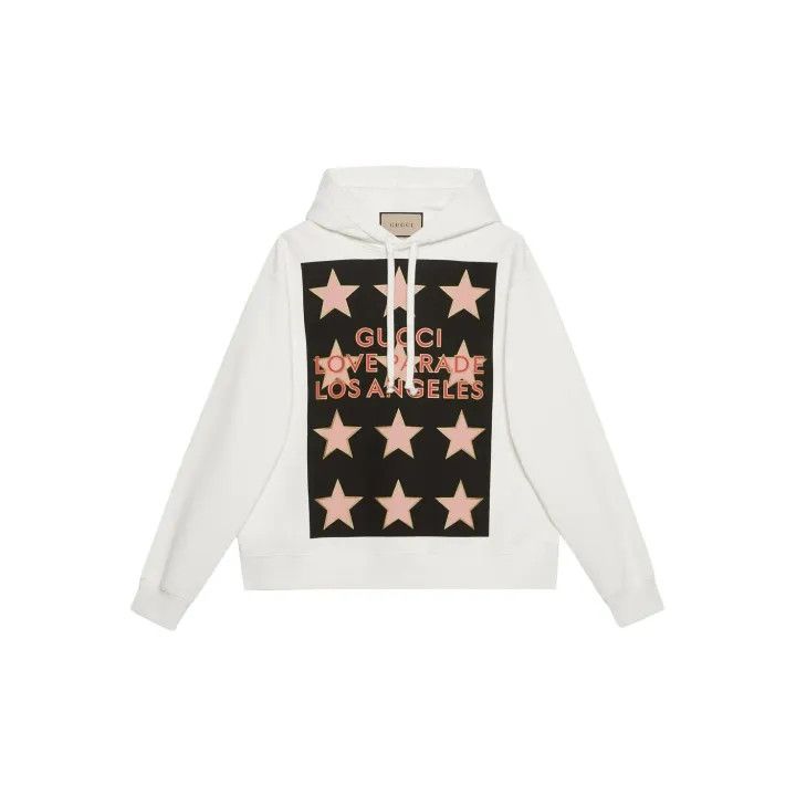 Gucci GUCCI Logo Star Print Hoodie for Men Size US L / EU 52-54 / 3 - 2 Thumbnail