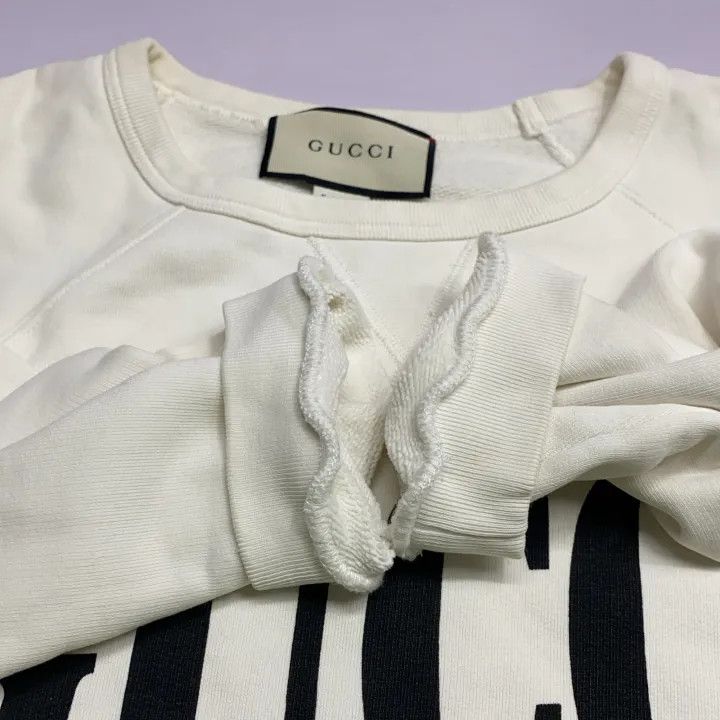 Gucci Gucci Urban Print Cotton Sweatshirt White Size US S / EU 44-46 / 1 - 10 Thumbnail